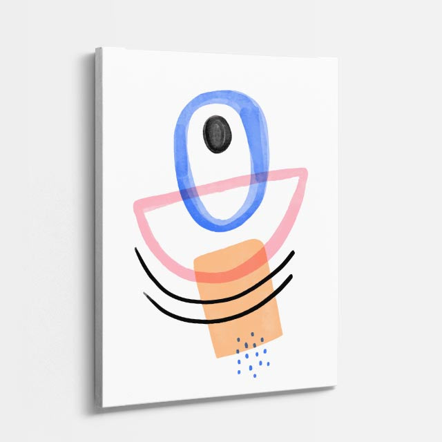 cuadro canvas abstracto minimalista moderno silencio suave estilo contemporáneo