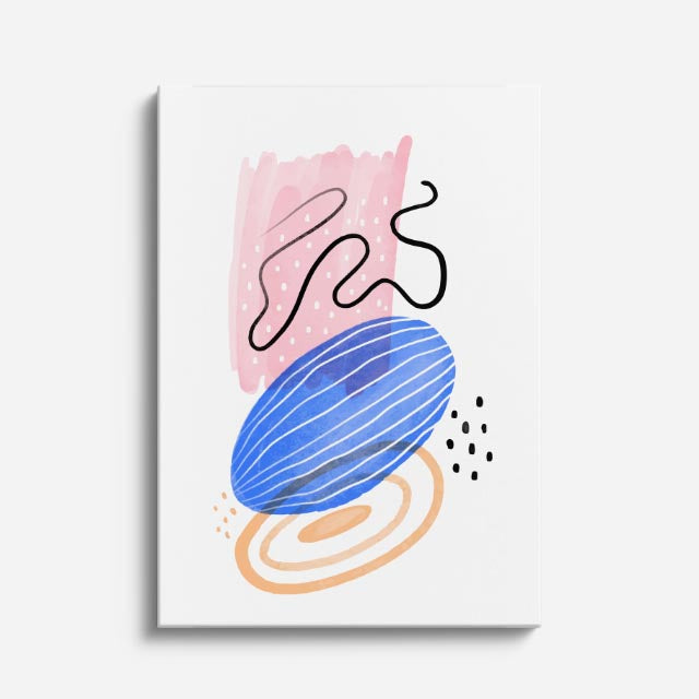 cuadro canvas abstracto minimalista moderno pulso sutil estilo contemporáneo