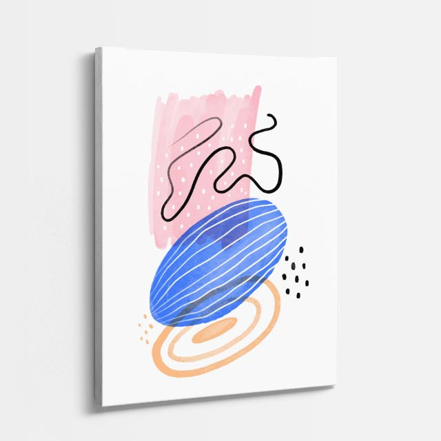 cuadro canvas abstracto minimalista moderno pulso sutil estilo contemporáneo