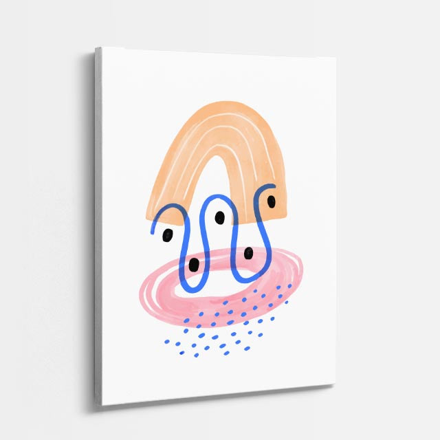 cuadro canvas abstracto minimalista moderno eco sutil estilo contemporáneo