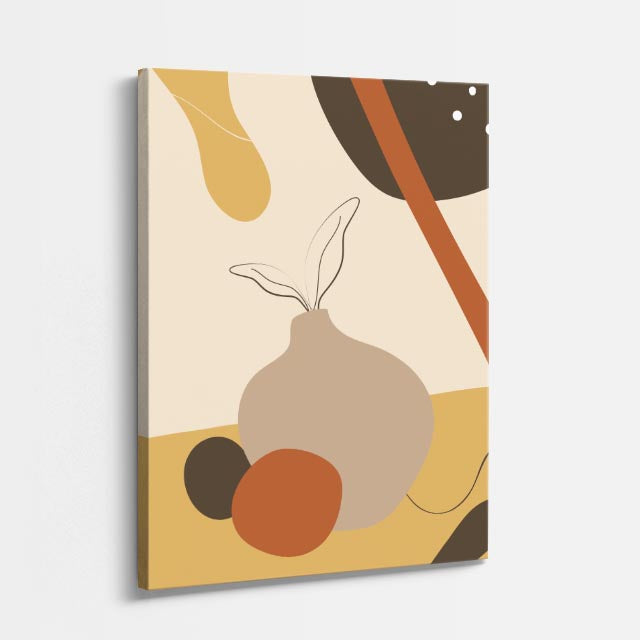cuadro canvas abstracto organico jardín orgánica estilo contemporaneo