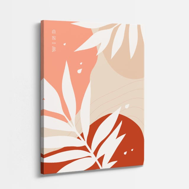 cuadro canvas abstracto organico flora calma estilo contemporaneo