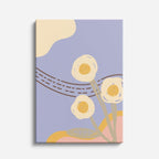cuadro canvas abstracto organico flora suave estilo contemporaneo