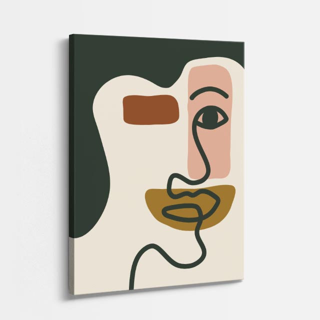 cuadro canvas abstracto organico arena orgánica aérea estilo contemporaneo