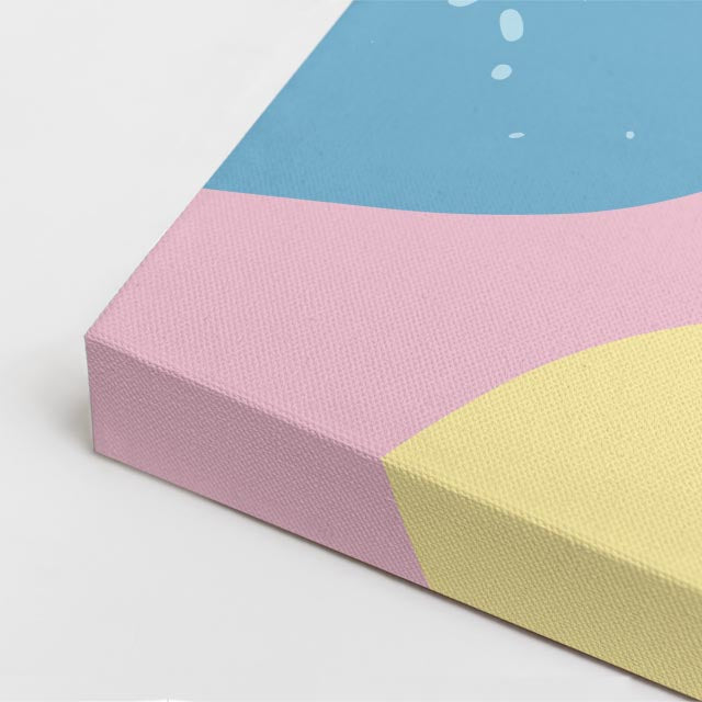 cuadro canvas abstracto organico forma calma aérea estilo contemporaneo