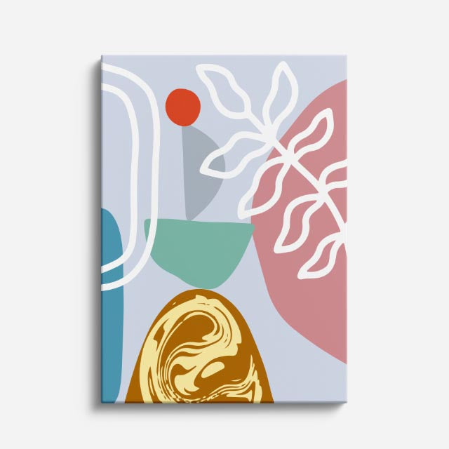 cuadro canvas abstracto organico raíz calma estilo contemporaneo