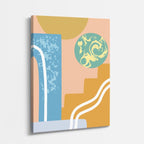 cuadro canvas abstracto organico brisa calma estilo contemporaneo