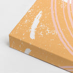 cuadro canvas abstracto organico hoja terracota abstracta estilo contemporaneo