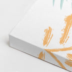 cuadro canvas abstracto organico forma solar estilo contemporaneo