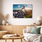 cuadro canvas animales aves cumbre del cielo horizontal