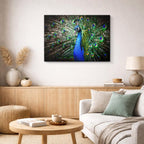 cuadro canvas animales aves reino esmeralda horizontal