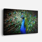 cuadro canvas animales aves reino esmeralda horizontal