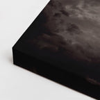 cuadro canvas animales aves luna silente horizontal