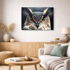 cuadro canvas animales aves alas de ébano horizontal