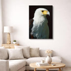 cuadro canvas aves majestad del águila vertical