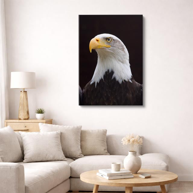 cuadro canvas aves rey del cielo vertical