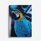 cuadro canvas aves alas del paraíso vertical