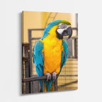 cuadro canvas aves guardián del bosque vertical