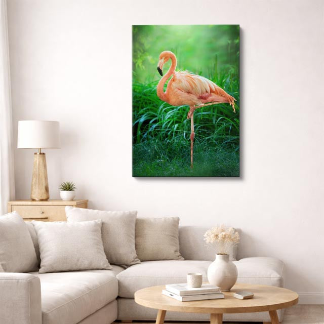 cuadro canvas aves danza del flamenco vertical