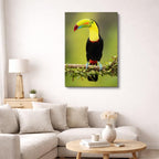 cuadro canvas aves voz de la jungla vertical