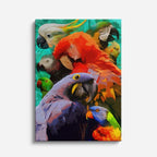 cuadro canvas aves retrato real vertical