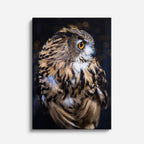 cuadro canvas aves eco del bosque vertical