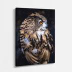 cuadro canvas aves eco del bosque vertical