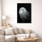 cuadro canvas aves niebla invernal vertical