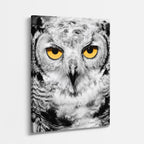 cuadro canvas aves alas de invierno vertical