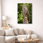 cuadro canvas aves centinela del norte vertical