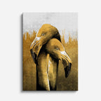 cuadro canvas aves arte salvaje vertical