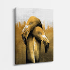 cuadro canvas aves arte salvaje vertical