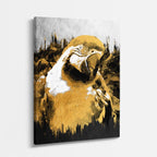 cuadro canvas aves águila dorada vertical
