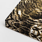 cuadro canvas aves mirada del gran búho vertical