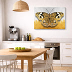 cuadro canvas insectos mirada dorada horizontal