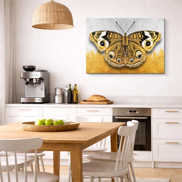 cuadro canvas insectos mirada dorada horizontal