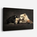 cuadro canvas mascotas dúo boreal horizontal