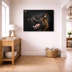 cuadro canvas mascotas instinto alemán horizontal