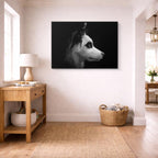 cuadro canvas mascotas perfil husky horizontal