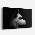 cuadro canvas mascotas perfil husky horizontal