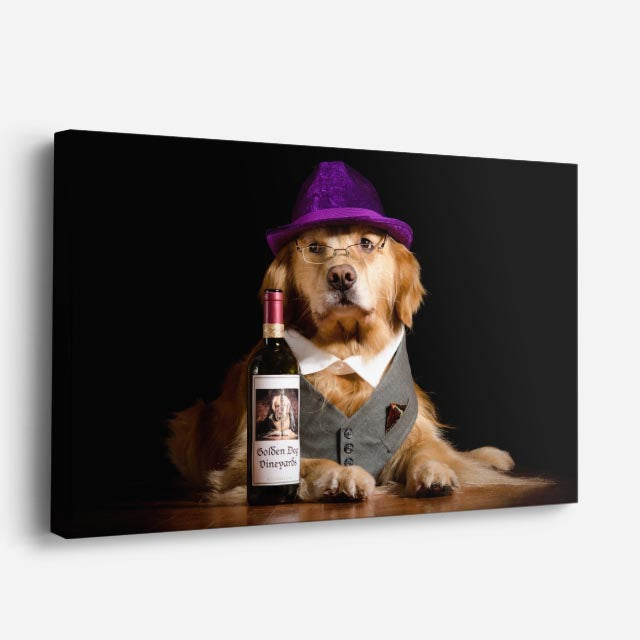 cuadro canvas mascotas sommelier canino horizontal