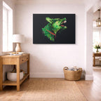 cuadro canvas mascotas lobo digital horizontal
