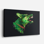 cuadro canvas mascotas lobo digital horizontal