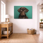 cuadro canvas mascotas mirada cacao horizontal