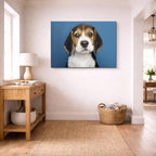 cuadro canvas mascotas cachorro beagle horizontal