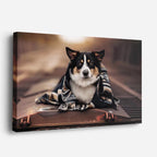 cuadro canvas mascotas manta urbana horizontal