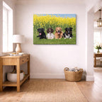 cuadro canvas mascotas pandilla amarilla horizontal