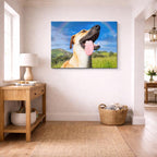 cuadro canvas mascotas arco feliz horizontal