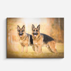 cuadro canvas mascotas linaje alemán horizontal