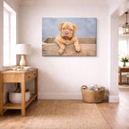 cuadro canvas mascotas cachorro miel horizontal